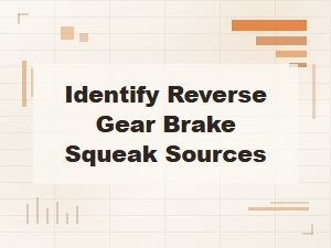 Identify Reverse Gear Brake Squeak Sources